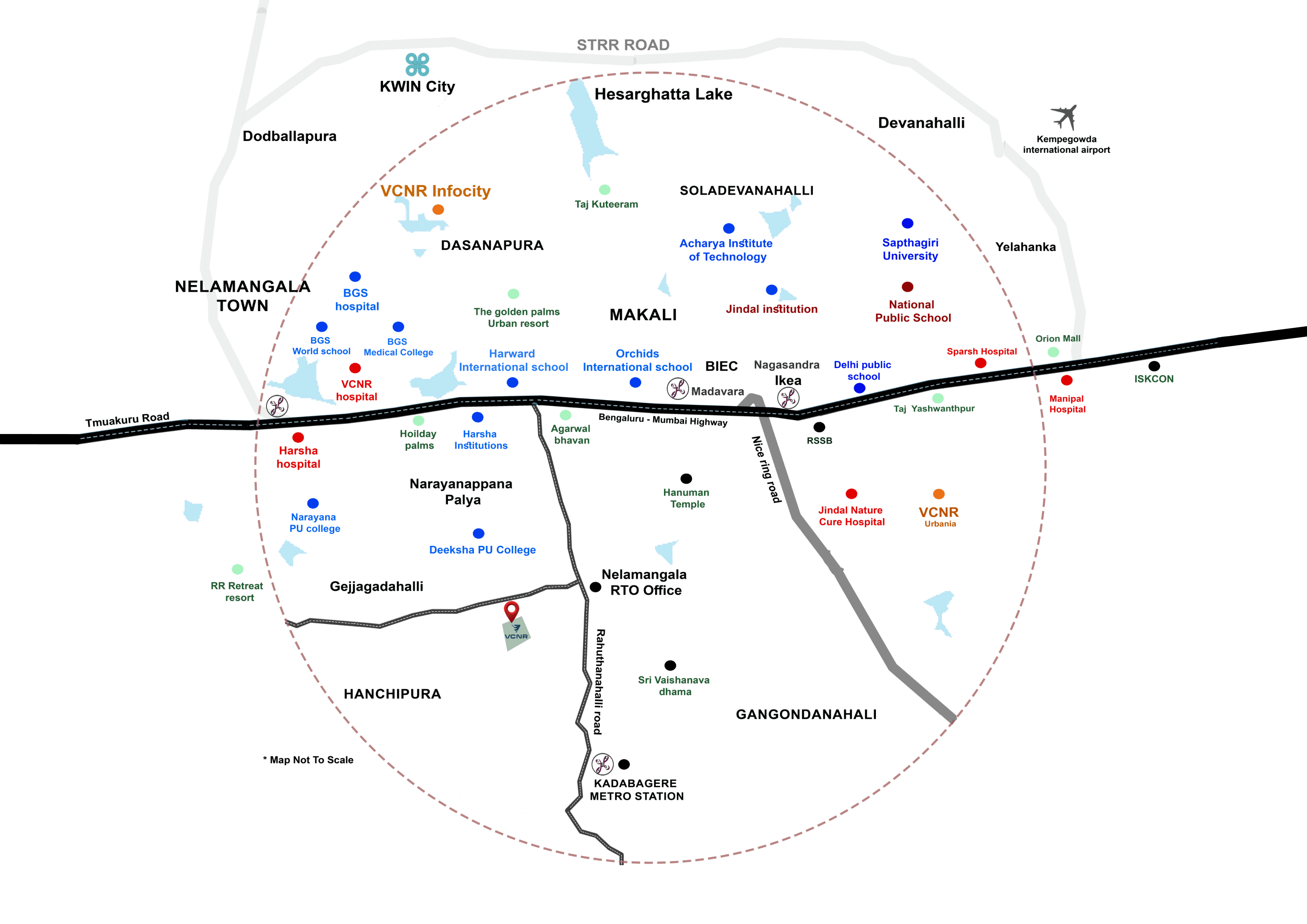 Master plan of the property layout